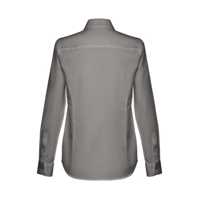 THC TOKYO WOMEN. Women's long-sleeved oxford shirt with pearl coloured buttons
